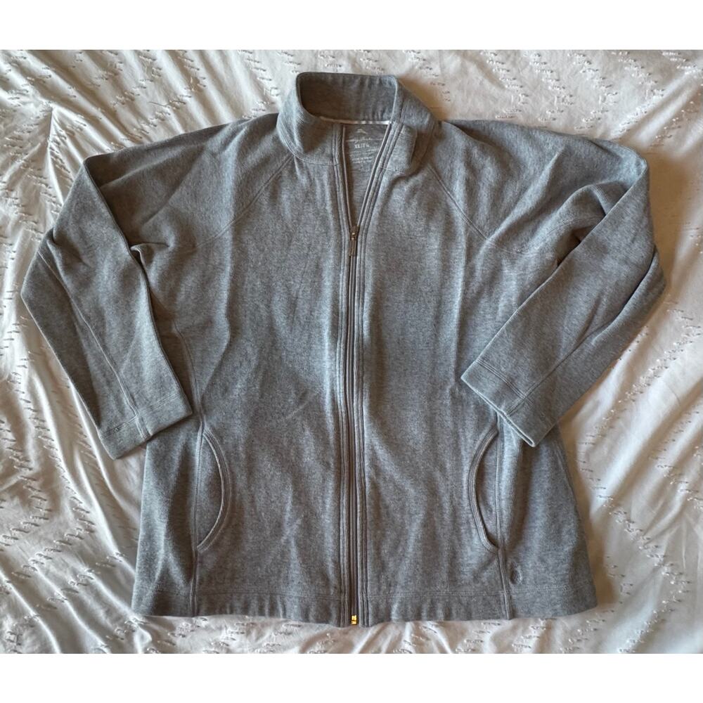 Tommy Bahama size XL full zip grey jacket excellent condition